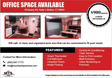 10 Quarry Road Suite B Bolton, CT